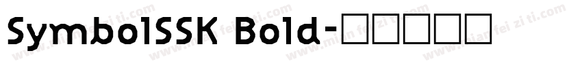 SymbolSSK Bold字体转换